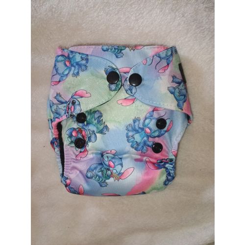 Newborn Cloth Diaper Aio Lilo And Stitch Design