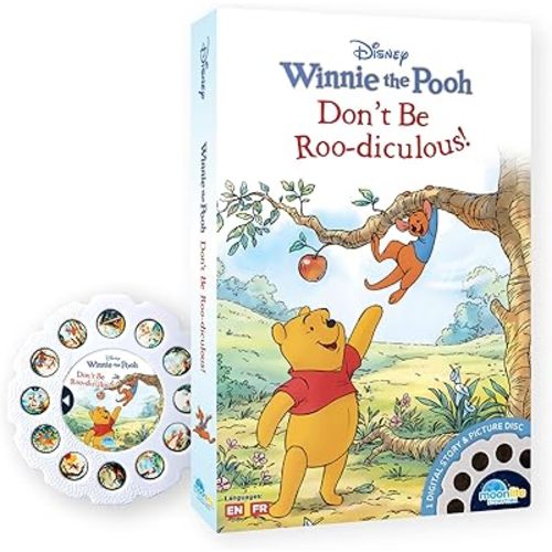 Moonlite Storytime Winnie The Pooh Don't Be Roo-diculous Storybook Reel, A Magical Way to Read Together, Digital Story for Projector, Fun Sound Effects, Early Learning Gift for Kids Age 1 Year and Up