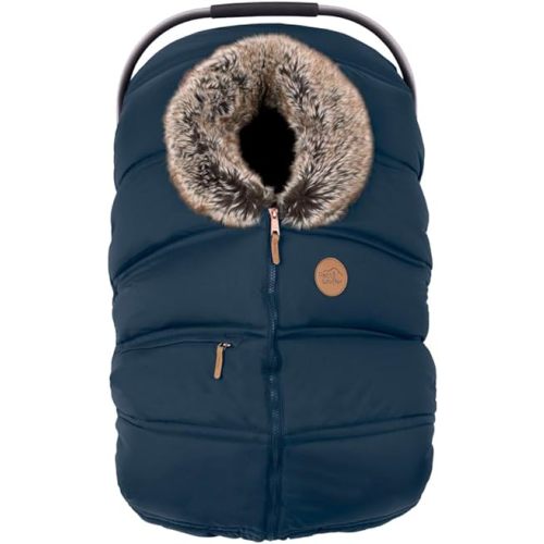 PETIT COULOU Car Seat Cover for Baby - Winter & 3 Seasons - Extra Warm and Cozy with Patented Structural Frame