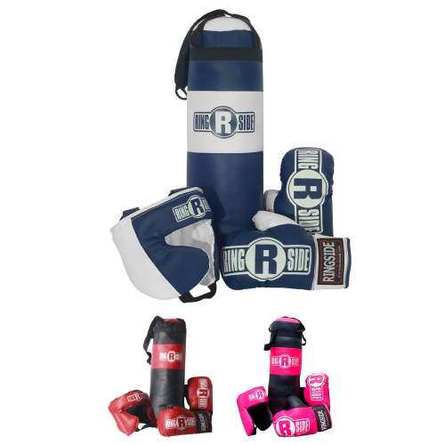 Ringside Kids Boxing Set with Mini Heavy Bag, Gloves and Headgear - Royal Blue