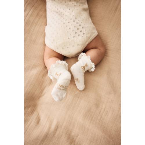 2-PACK LACE-RUFFLED SOCKS