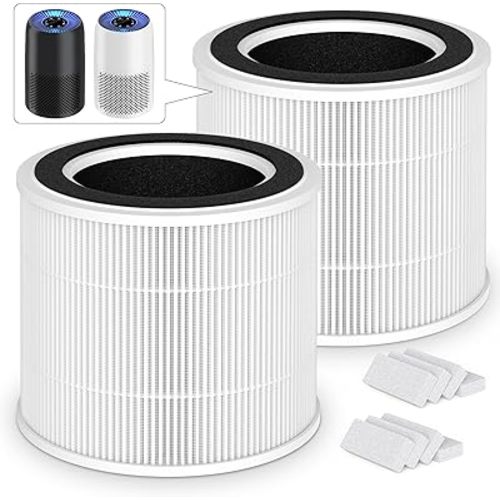 2 Packs AP100-A/B Air Filter Compatible with AromaRoom AP100-A White / AP100-B Black Air Cleaner Purifier,2 Packs 3-in-1 AP100-A Premium Replacement Filters and Extra 8 Packs Aroma Pads