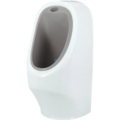 Nuby My Real Training Urinal - Freestanding - With Life-Like Flush Button and Sound - Potty Training for Boys - 18+ Months - White