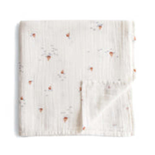 Organic Cotton Mushie Baby Muslin Swaddle Blanket