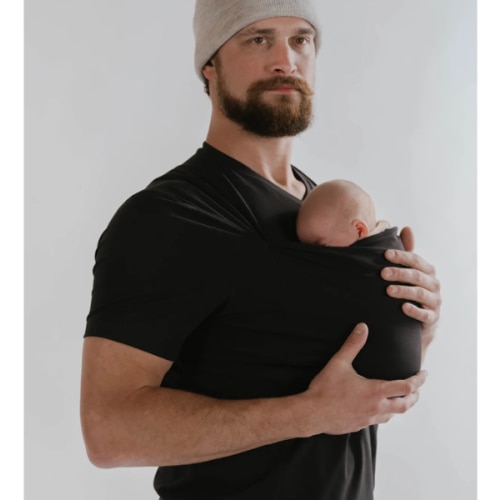 Lalabu Dad Shirt | Original Babywearing T-Shirt with Kangaroo Pouch | Baby Wrap Carrier for Newborns & Infants | Baby Wrap Carrier for Newborns | Essential for new Dads