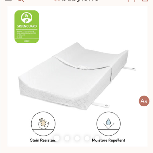 Babyletto Pure 31 inch Contour Changing Pad