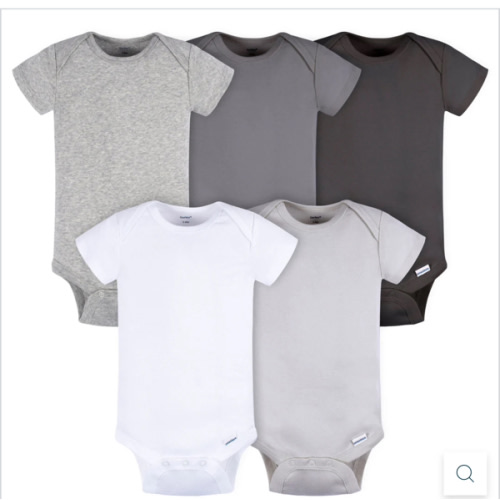 5-Pack Baby Neutral Greys Short Sleeve Onesies® Bodysuits – Gerber Childrenswear