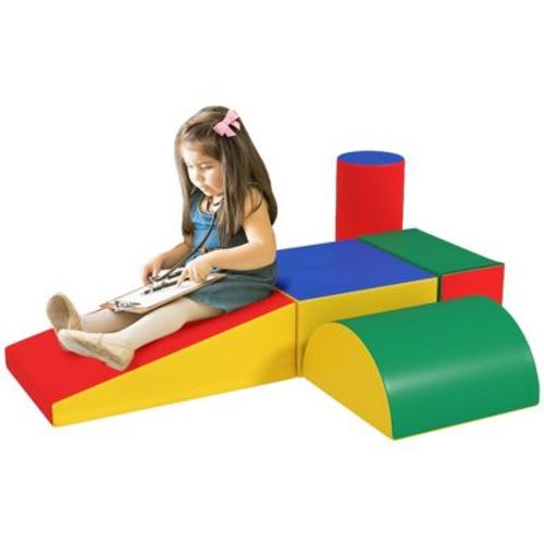 Soozier Climb and Crawl Activity Play Set Soft Secure Foam Playset for Toddler Preschooler Indoor Play Equipment Baby Learning Toys Multicolor