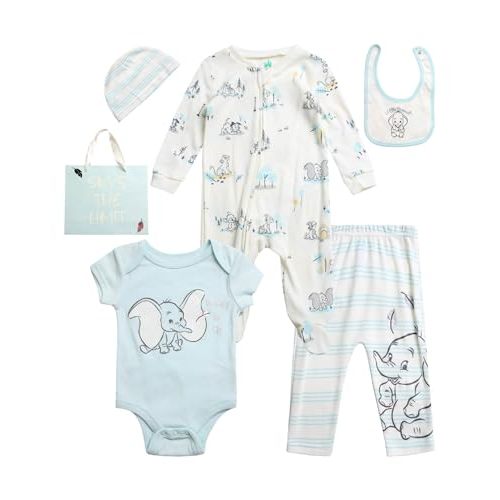 Disney Newborn Baby Boys Girls 7 Piece Layette Gift Set: Mickey Mouse, Winnie the Pooh & Minnie Mouse, 0-6M