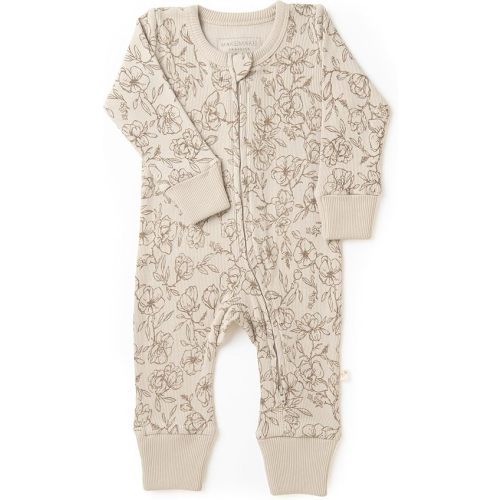 MakeMake Organics GOTS Certified Organic Baby Clothes 2-Way zip romper Footie Infant Gender Neutral Baby Boy Girls