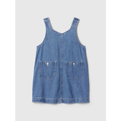 babyGap Denim Jumper in medium wash, size: 6-12 M