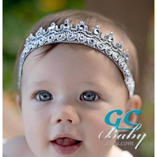 Bling Baby Tiara Headband: Sparkle Crown Photo Prop