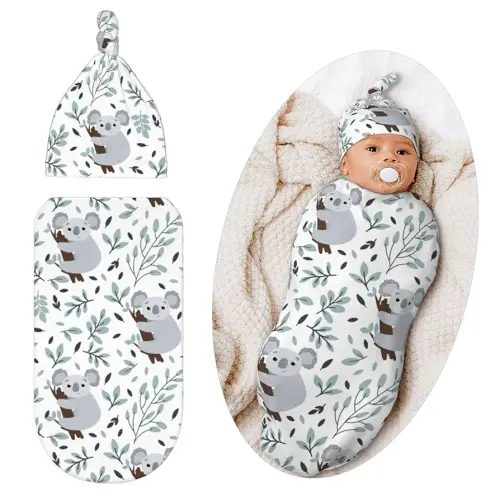 Swaddle Blanket for Baby, Soft Sleeping Bag, Swaddling Sack for Newborn Unisex Baby Stuff, Koala