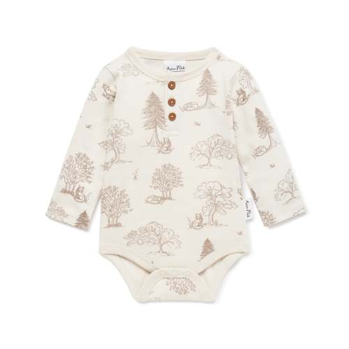Fox Woods Henley Onesie