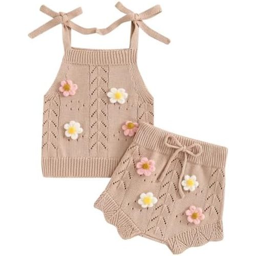 Conjunto de ropa de otoño para niña pequeña, ropa de bebé, camisola con cintura elástica, pantalones cortos de 2 piezas