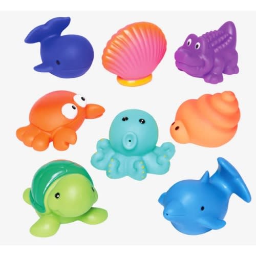 Sea Party Squirtie Baby Bath Toys – Elegant Baby