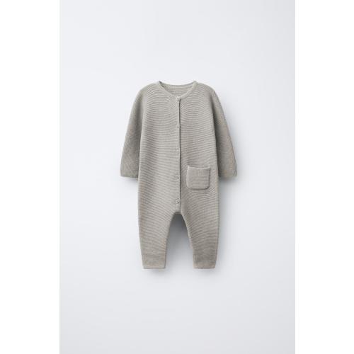 KNIT LINKS JUMPSUIT - Light beige | ZARA United States