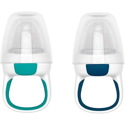 OXO Tot Silicone Self-Feeder 2 Pack Teal/Navy