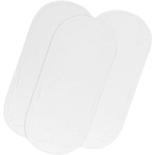 HonestBaby Organic Cotton Changing Pad Liners (Set of 3), Bright White, One Size