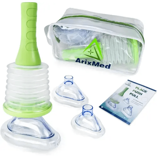 ArixMed Portable First Aid Device with One-Way Valve, Suitable for Home and Travel, Equipped with 2 Mask Sizes