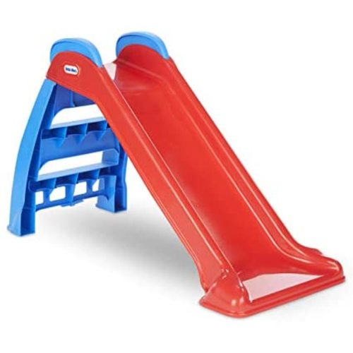 Little Tikes First Slide Toddler Slide, Easy Set Up Playset for Indoor Outdoor Backyard, Easy to Store, Safe Toy for Toddler, Slip And Slide For Kids (Red/Blue), 39.00''L x 18.00''W x 23.00''H