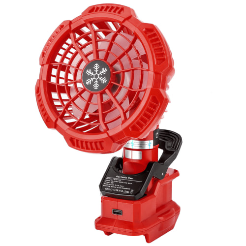 Jobsite Fan For Milwaukee Handheld Camping Portable Fan 18V Li-ion Battery