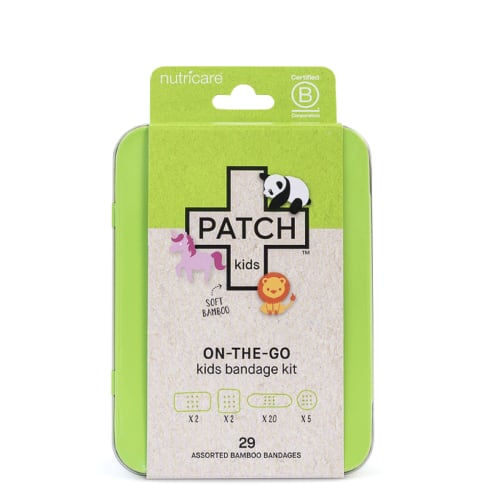 Patch Kids ON-THE-GO Bandage Kit hypoallergenic bandages for sensitive skin – Nutricare US