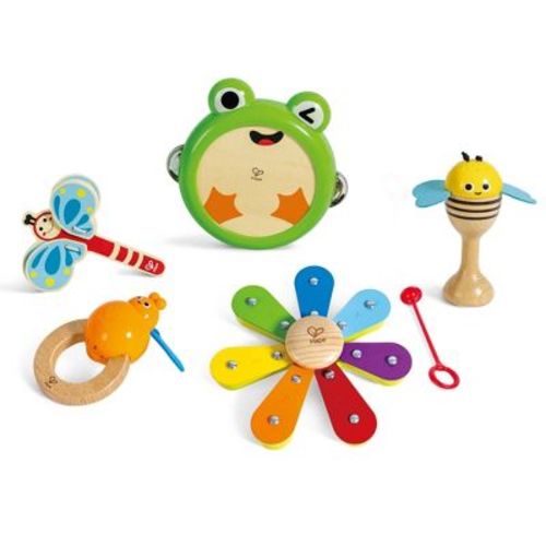 Hape: Nature Band Rhythm Kit - 5pc Music Instrument Toy Set, 2+