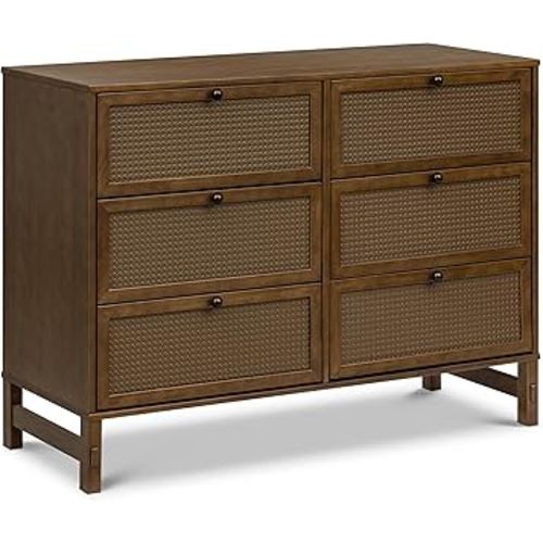 Davinci Margot 6-Drawer Dresser in Walnut, GREENGUARD Gold Certified