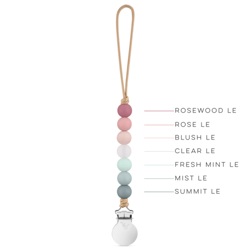Georgia Cutie Clip - Beaded Teething Pacifier Clip - Adventure Le