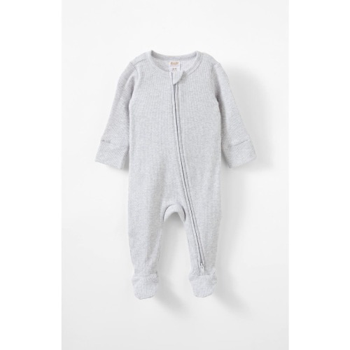 Organic Pointelle Zip All In One Romper, Newborn