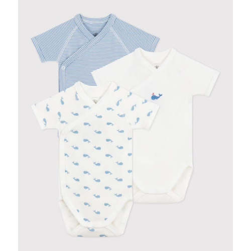 Petit Bateau - Pack of 3 Short Sleeve Onesies