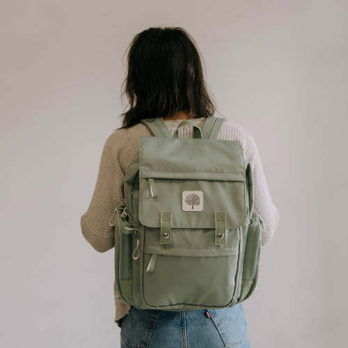 Diaper Backpack | Birch Bag - Cream | Parker Baby Co.