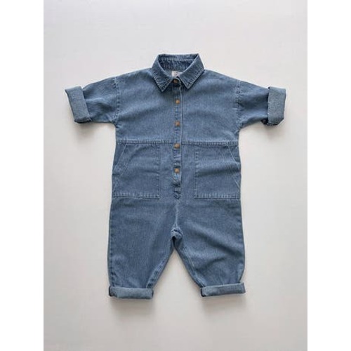 The Denim Boiler Suit, 6-9M