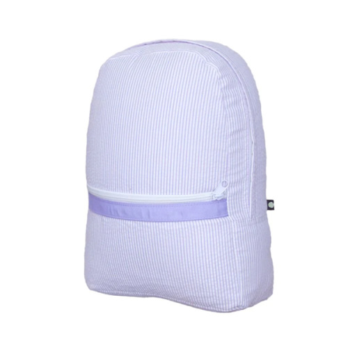 Mini Backpack - Lilac Seersucker