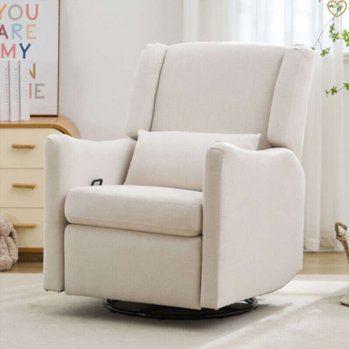 Merax Wingback Glider Rocker Recliner Chair -Beige