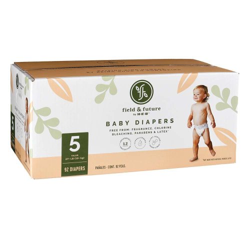 Field & Future by H-E-B Value Pack Baby Diapers  - Size 5
