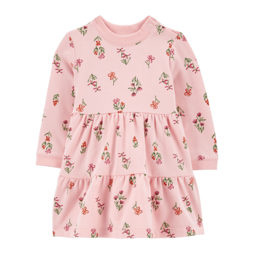 Baby Floral Print Fleece Dress - Carter's | Carter's