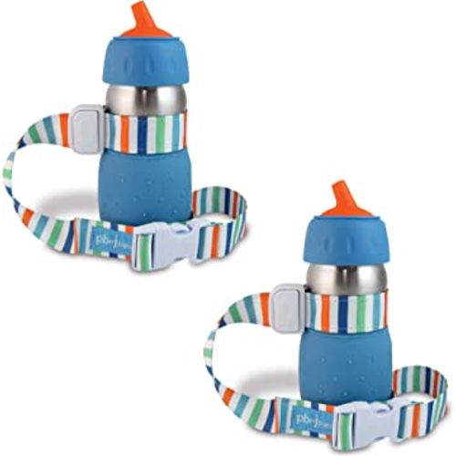 PBnJ Baby SippyPal Sippy Cup Holder Strap Leash Tether (Beach 2-Pack)