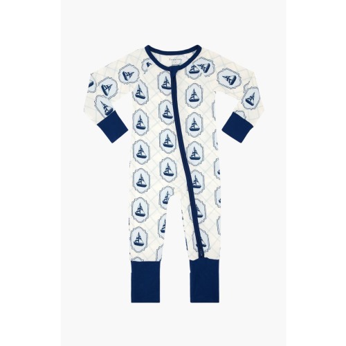 Summer Sail Zipper Romper