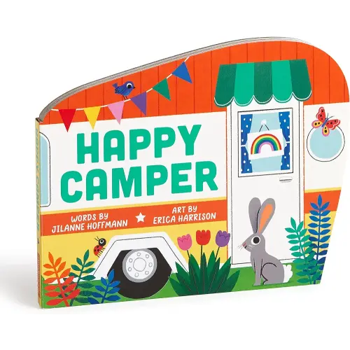 Happy Camper - Adventurous and Educational Unique Van Shaped Board Book for Young Children