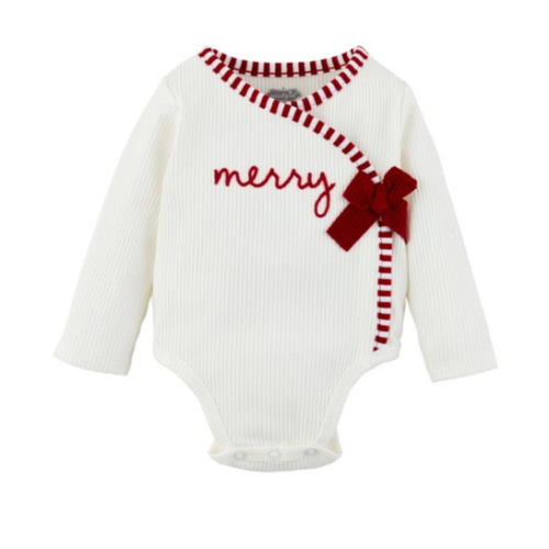 Merry Chainstitch Baby Bodysuit