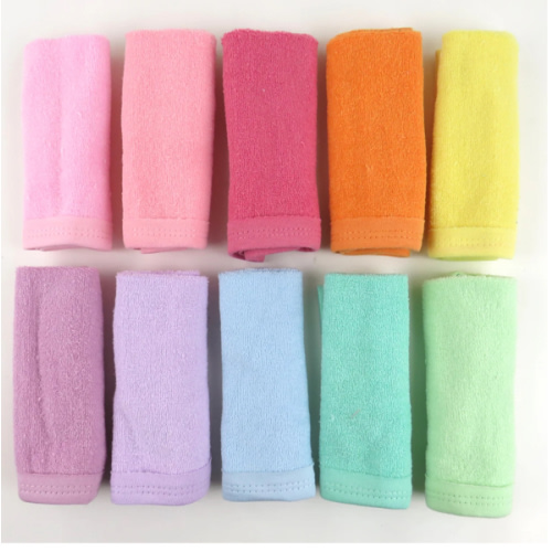 10-Pack Organic Cotton Baby-Terry Wash Cloths, Bright White | Honest Baby Clothing