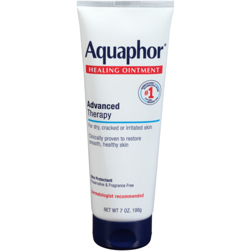 Aquaphor Fast Protection Healing Ointment for Dry Cracked Skin, Advanced Therapy Skin Protectant, 7 Oz Tube