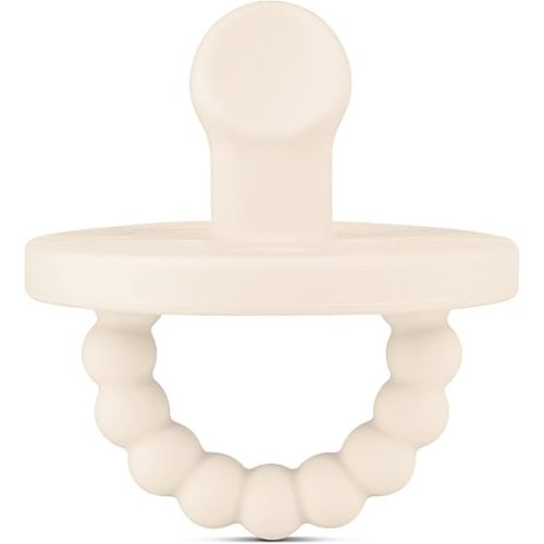 Ryan & Rose Cutie PAT Pacifier Teether (Slant, Ivory)