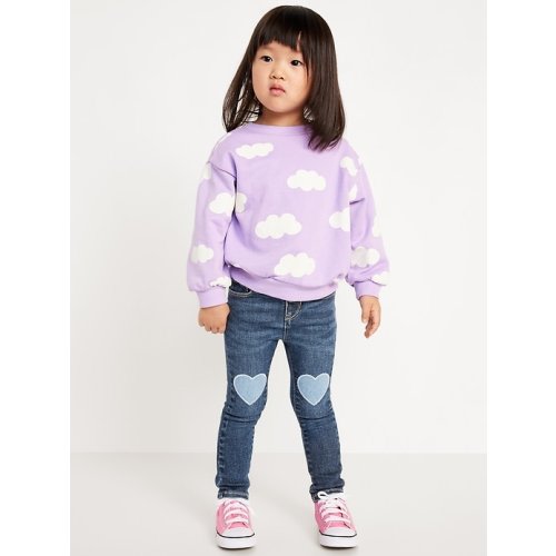 Rockstar 360° Stretch Embroidered Jeggings for Toddler Girls