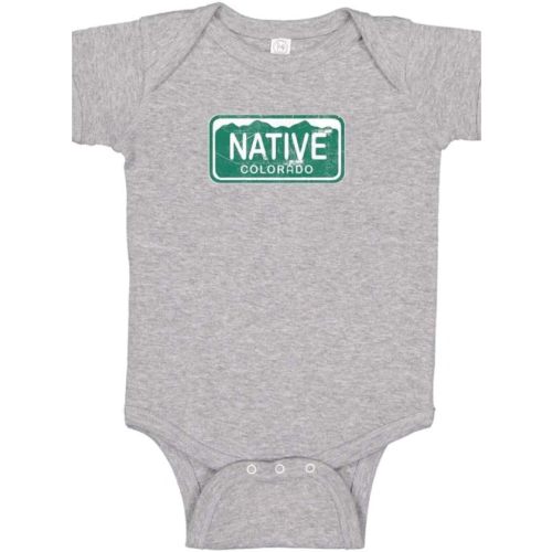 Colorado Native License Plate Baby Onesie