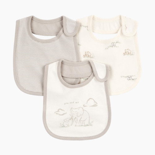 Carter's 3-Pack Bibs - Grey/White, Osz
