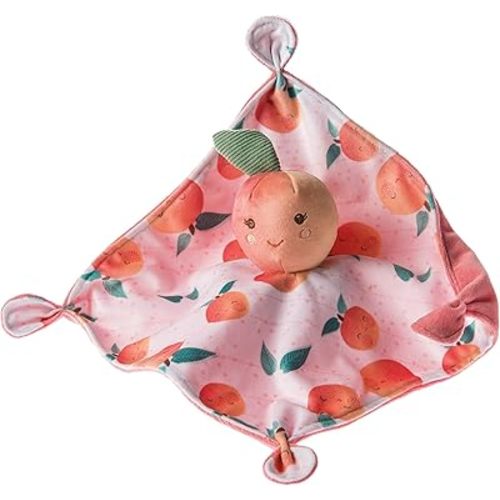 Mary Meyer Sweet Soothie Lovey Security Blanket, 10 x 10-inches, Peach