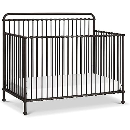 Namesake Winston 4-in-1 Convertible Metal Crib in Vintage Iron, Greenguard Gold Certified